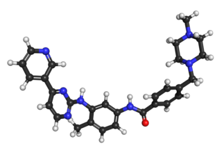 Estrutura química do imatinib