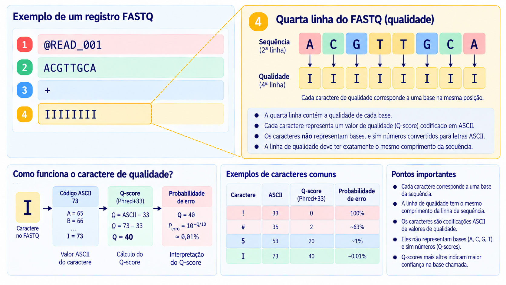 Quarta linha do FASTQ